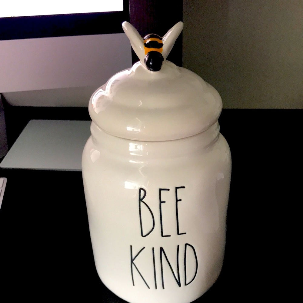 Bee Kind RAE DUNN CANISTER CERAMIC Cellar - Picture 3 of 3